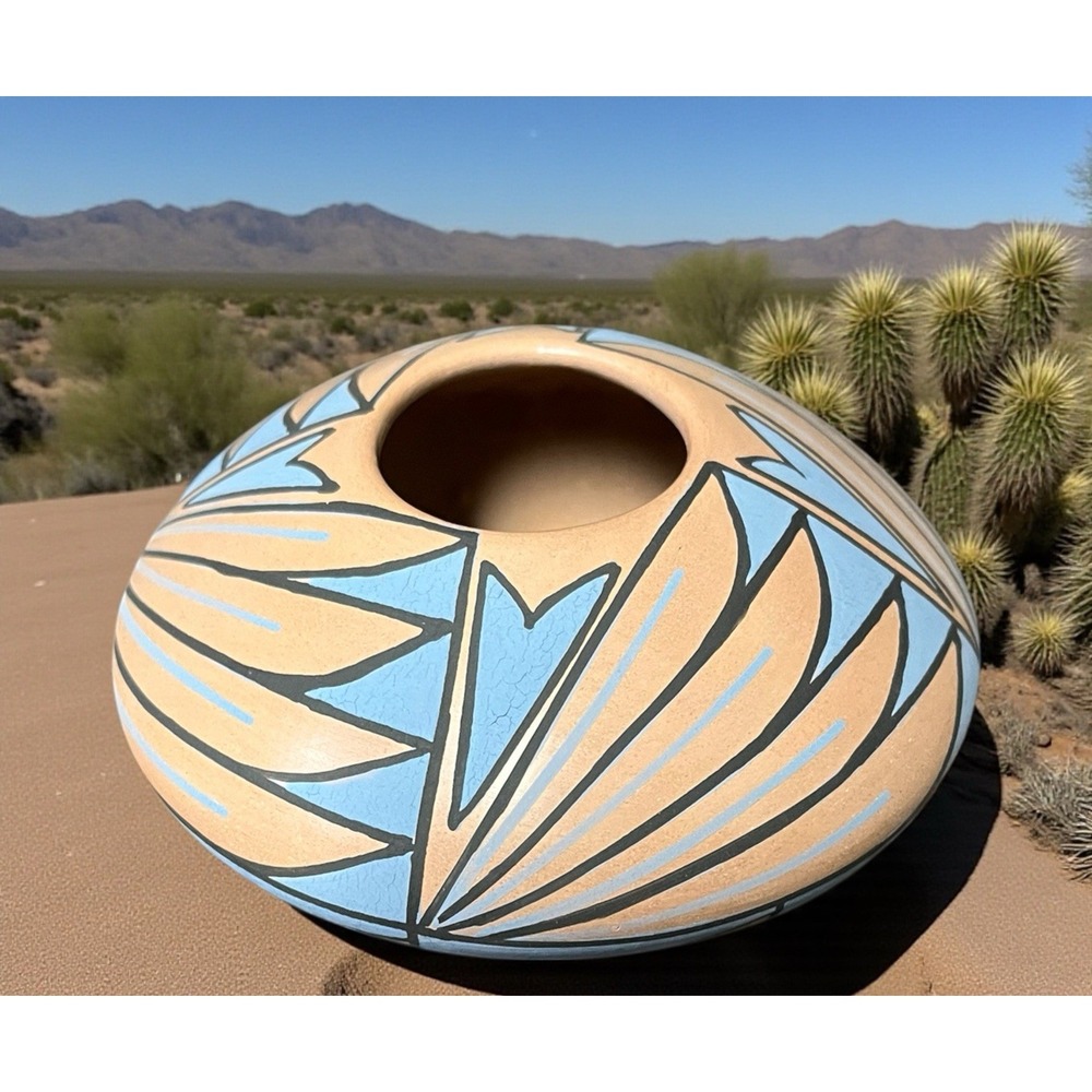 Mata Ortiz‎ Pottery Seed Pot Abigail Marin Paquime Folk Art Clay Mexico Ceramics